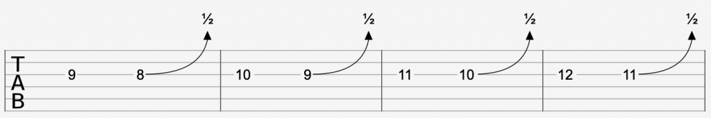 Half Tone Bending Exercise