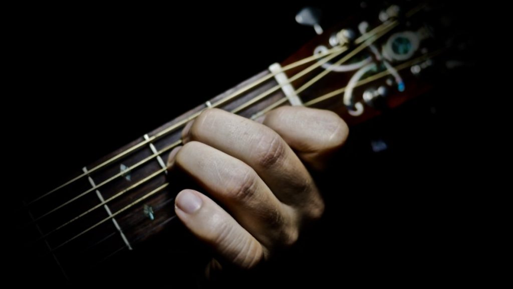 The E Major Chord On Acoustic Guitar